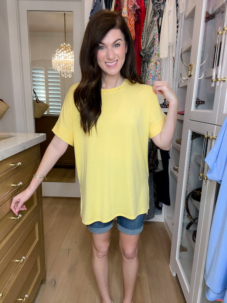 *BELLES & DOORBUSTER* Brighten the Day Tee in Multiple Colors *Final Sale*