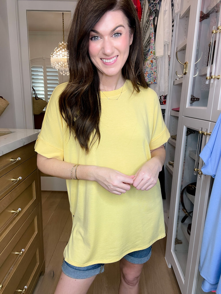 *BELLES & DOORBUSTER* Brighten the Day Tee in Multiple Colors *Final Sale*