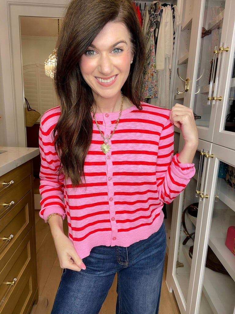 Candy Stripe Cardigan
