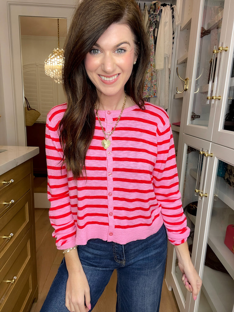 Candy Stripe Cardigan