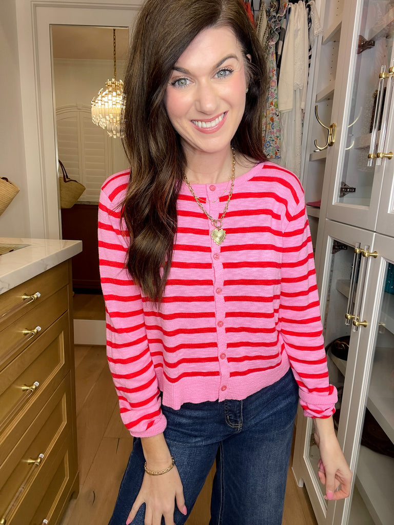 Candy Stripe Cardigan