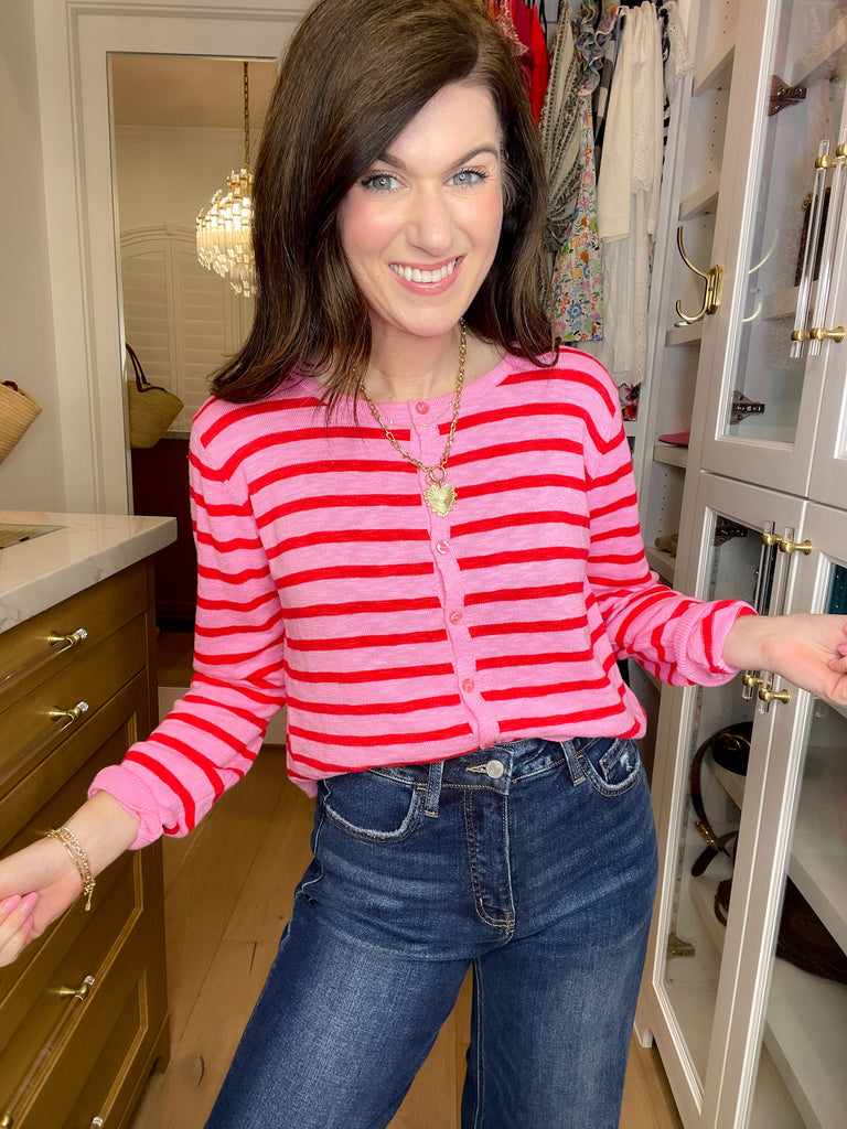 Candy Stripe Cardigan