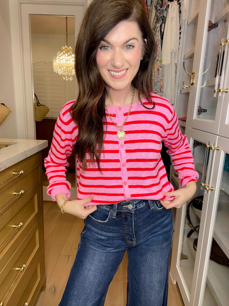 Candy Stripe Cardigan