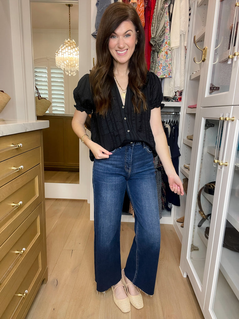 Lovervet Laurel Wide Leg Tummy Control Jeans