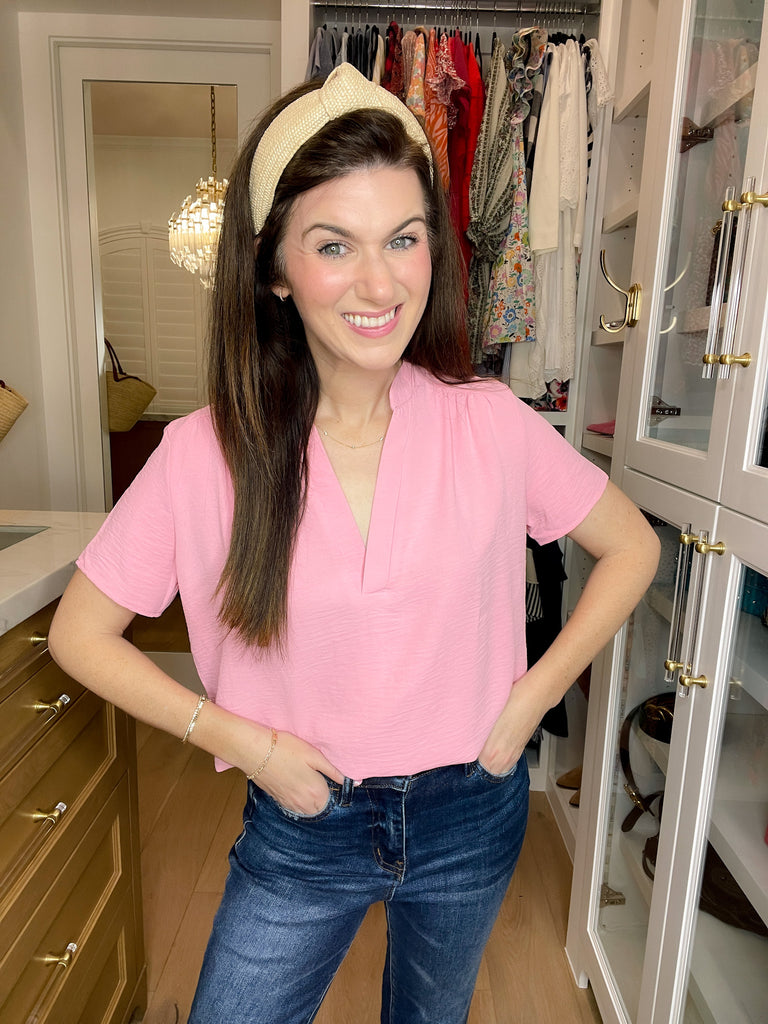 Do Me A Solid Top in Soft Pink or Aloe