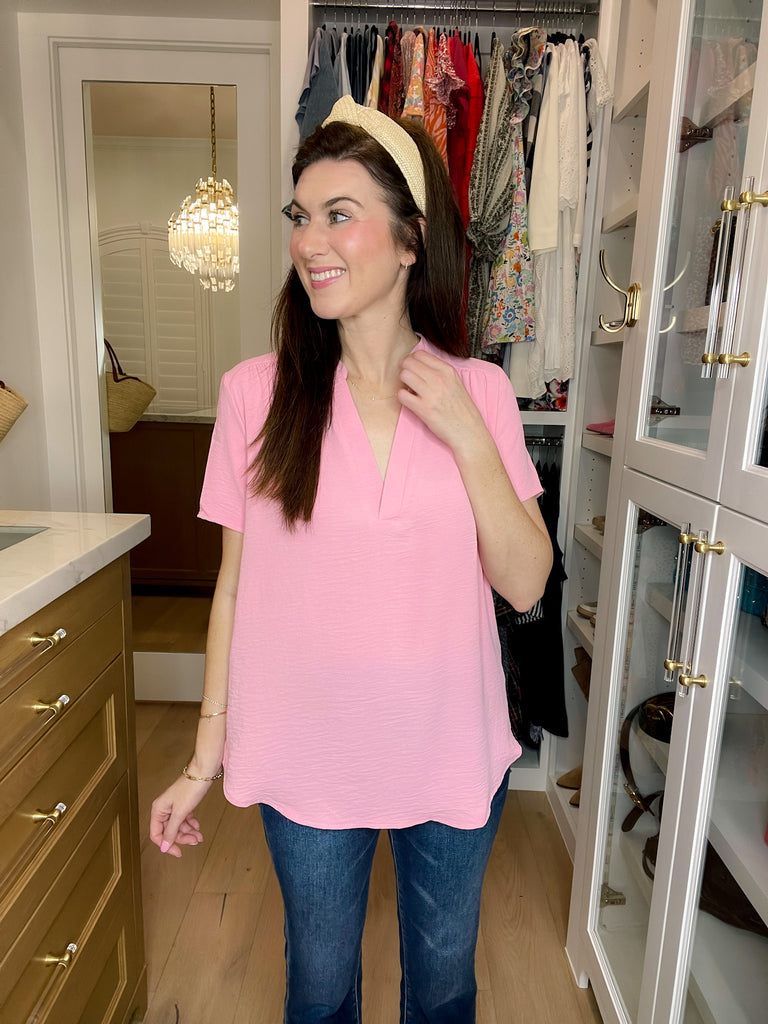 Do Me A Solid Top in Soft Pink or Aloe