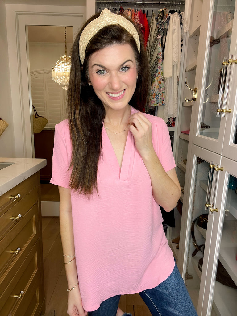 Do Me A Solid Top in Soft Pink or Aloe