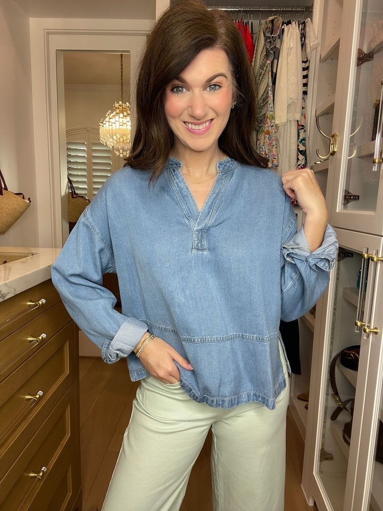 Blue Ridge Denim Top