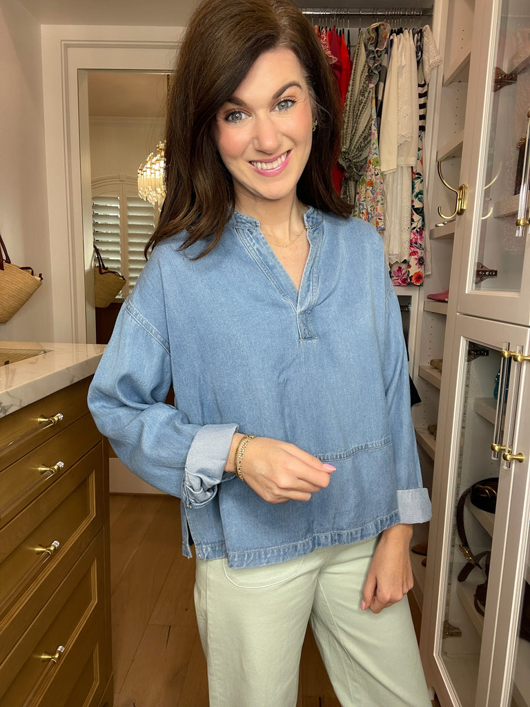 Blue Ridge Denim Top