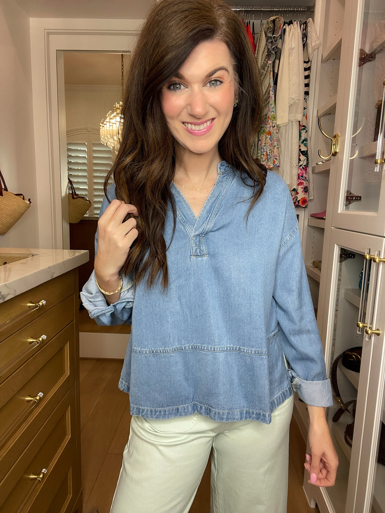 Blue Ridge Denim Top