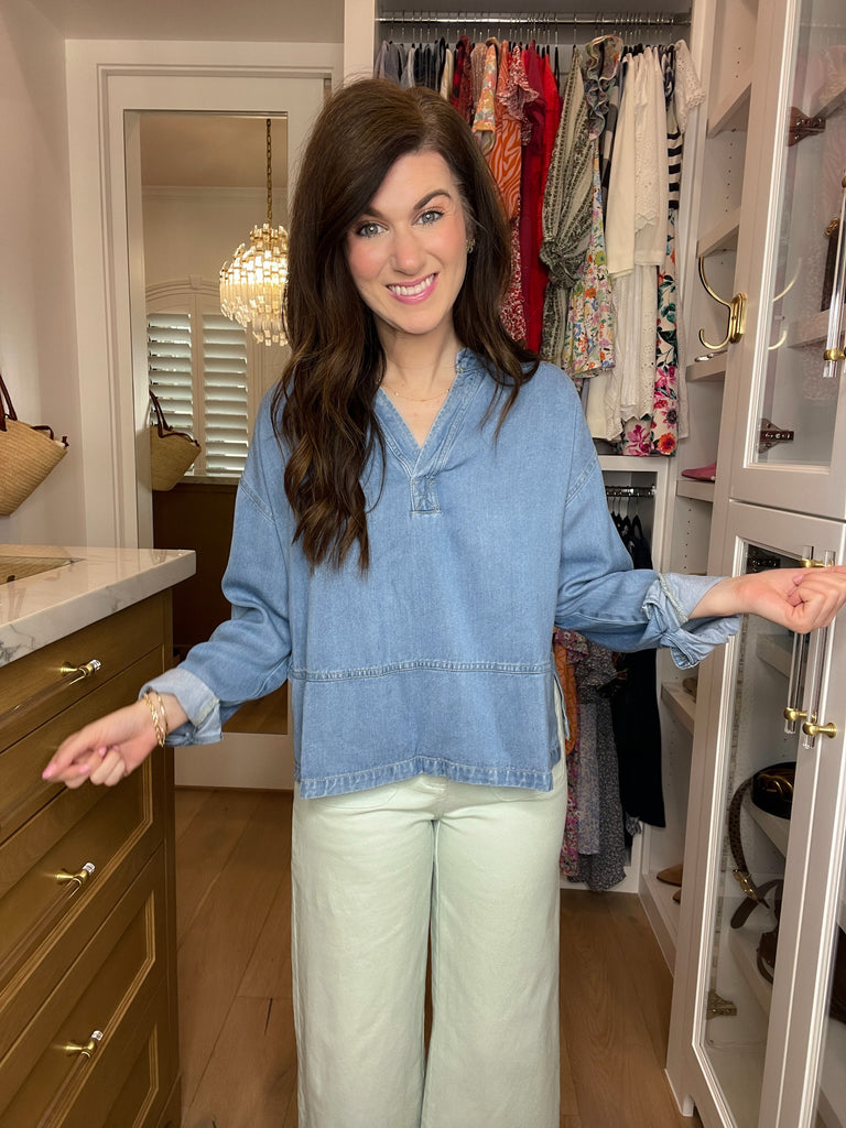 Blue Ridge Denim Top