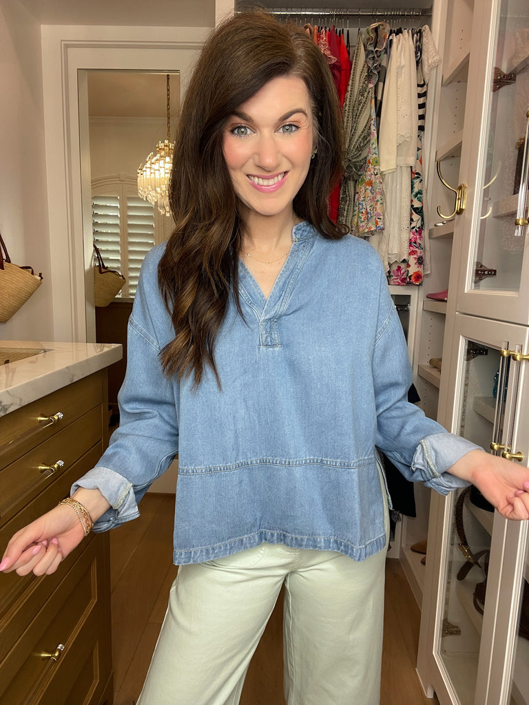 Blue Ridge Denim Top
