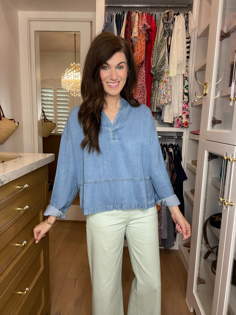 Blue Ridge Denim Top