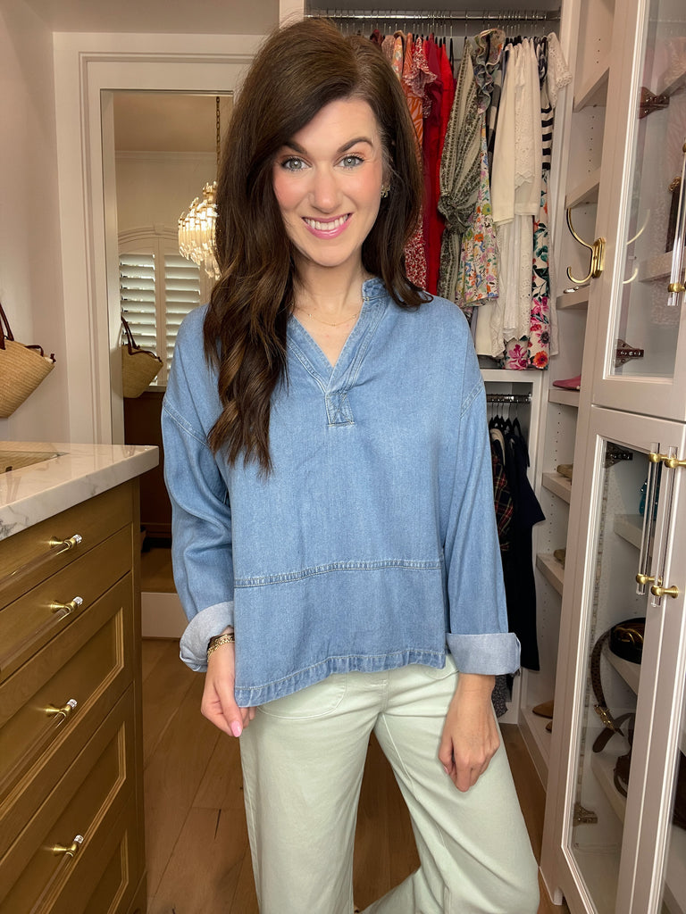 Blue Ridge Denim Top