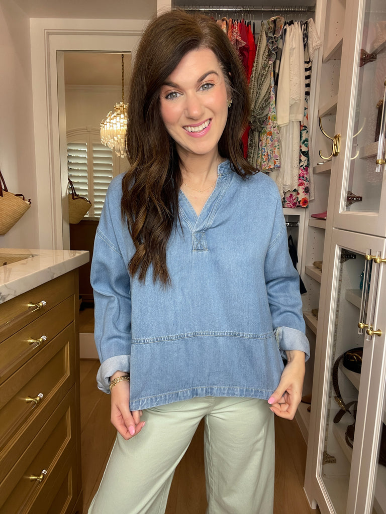 Blue Ridge Denim Top