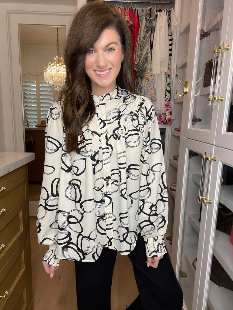 Abstract Ideas Top in White