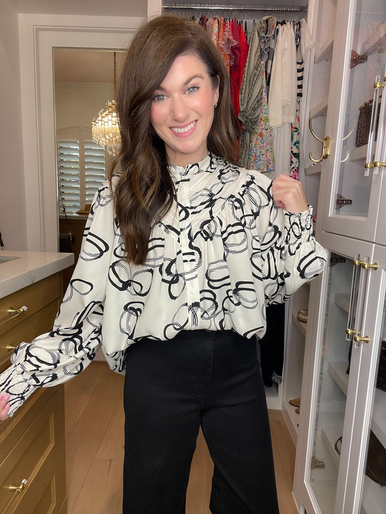 Abstract Ideas Top in White