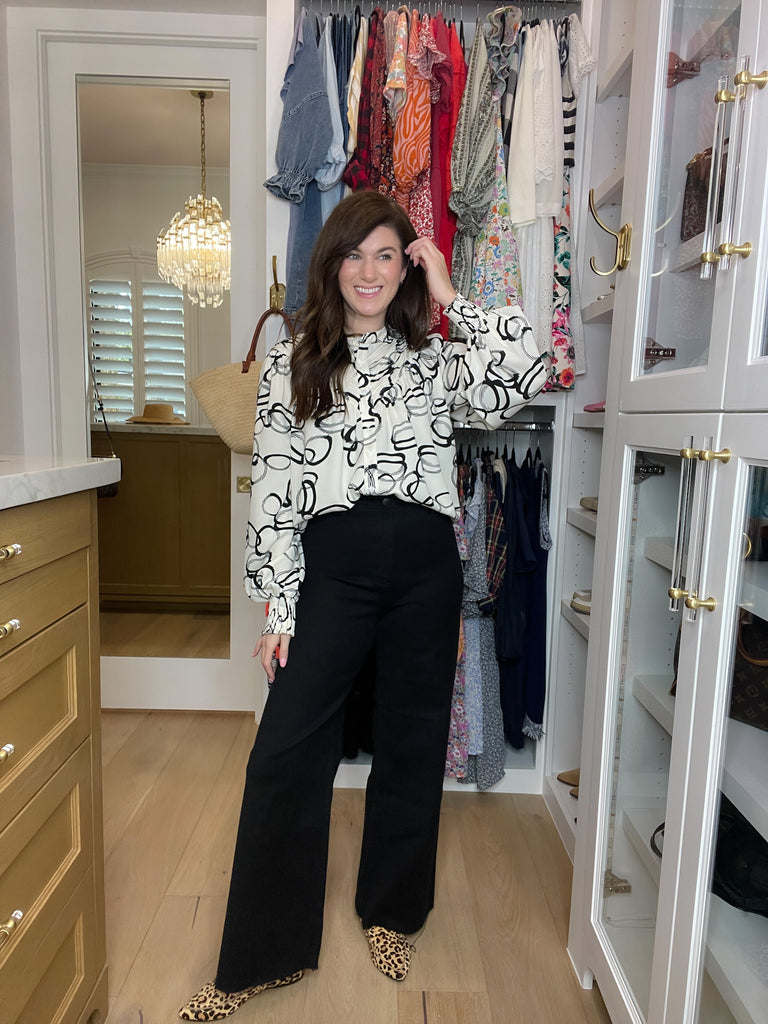 Common Ground Wide Leg Jeans in Black