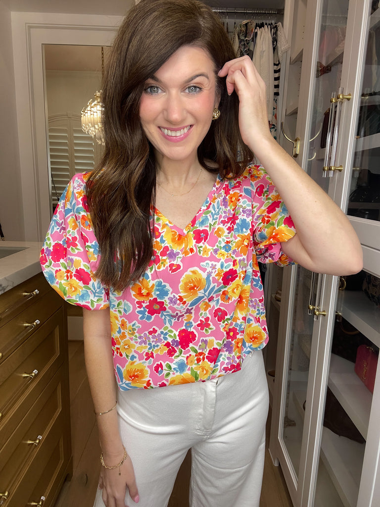 Sweet Petal Puff Sleeve Top