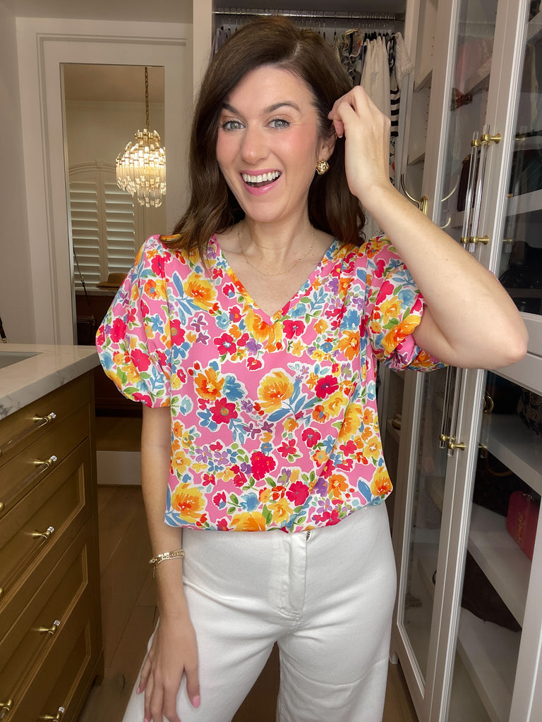 Sweet Petal Puff Sleeve Top
