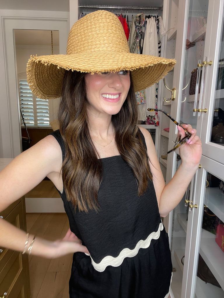 No Shade Straw Hat *Final Sale*