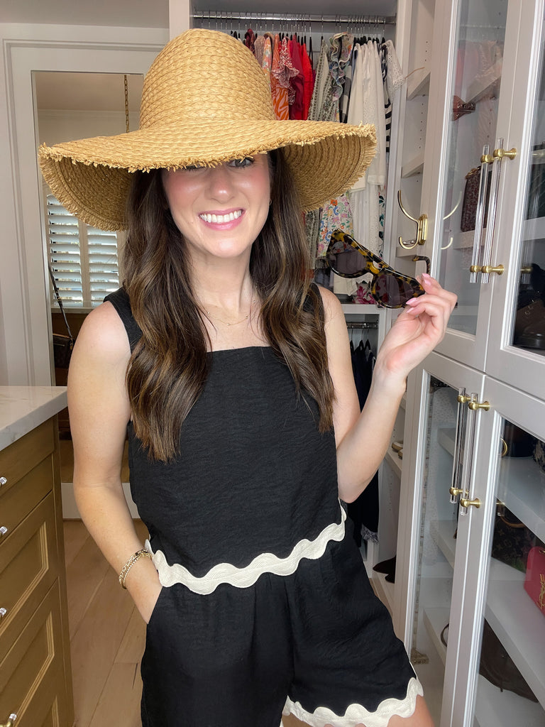 No Shade Straw Hat *Final Sale*