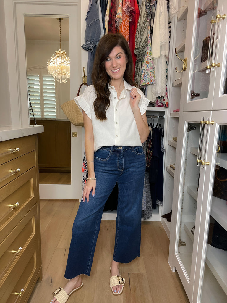 Lovervet Finders Keepers Mid Rise Wide Leg Tummy Control Jeans