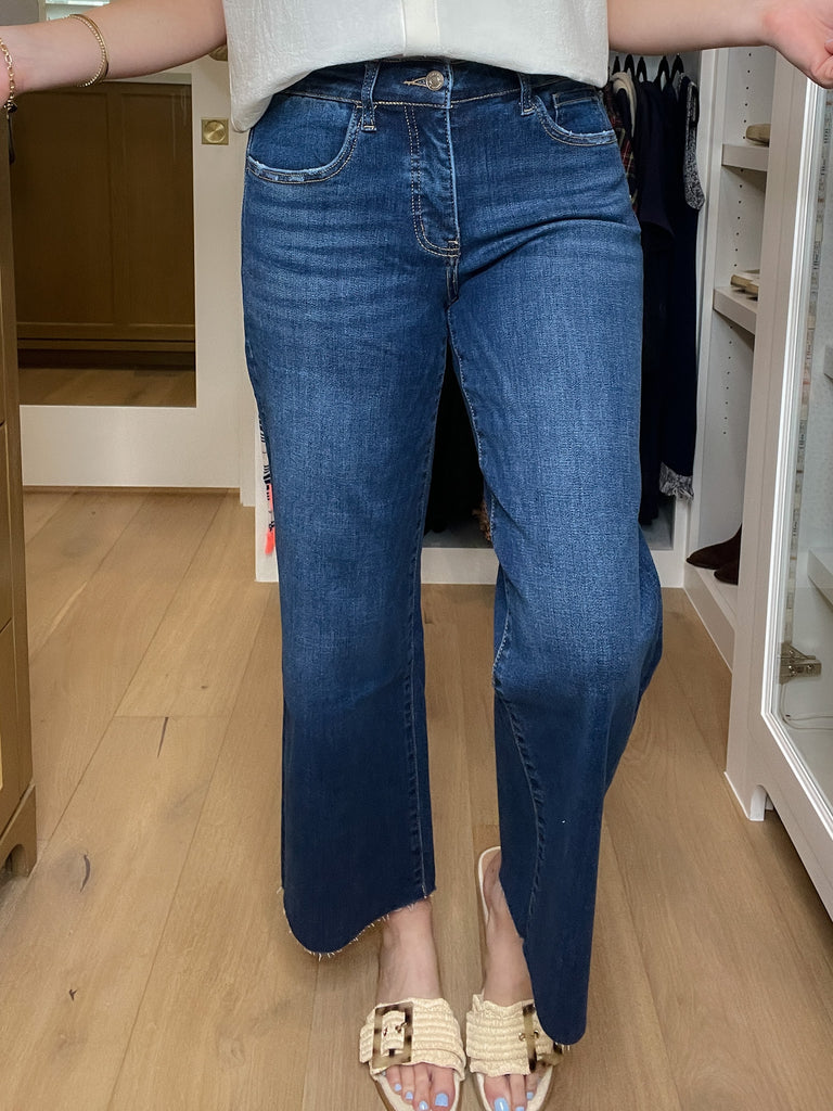 Lovervet Finders Keepers Mid Rise Wide Leg Tummy Control Jeans