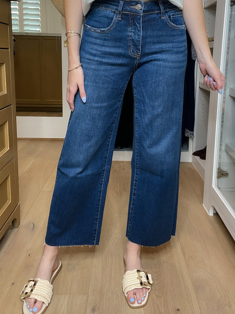 Lovervet Finders Keepers Mid Rise Wide Leg Tummy Control Jeans