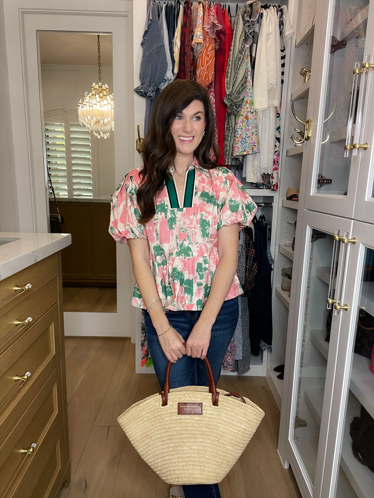 Perfectly Preppy Peplum Top