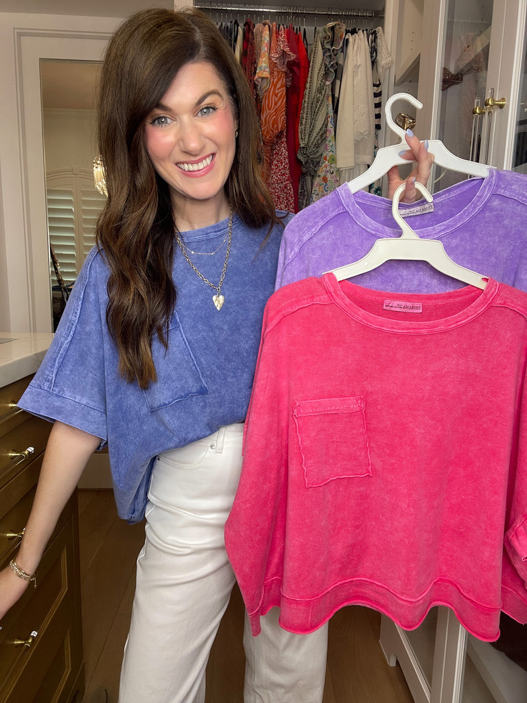 *BELLES & DOORBUSTER* Summer Spice Mineral Washed Tees *Final Sale*