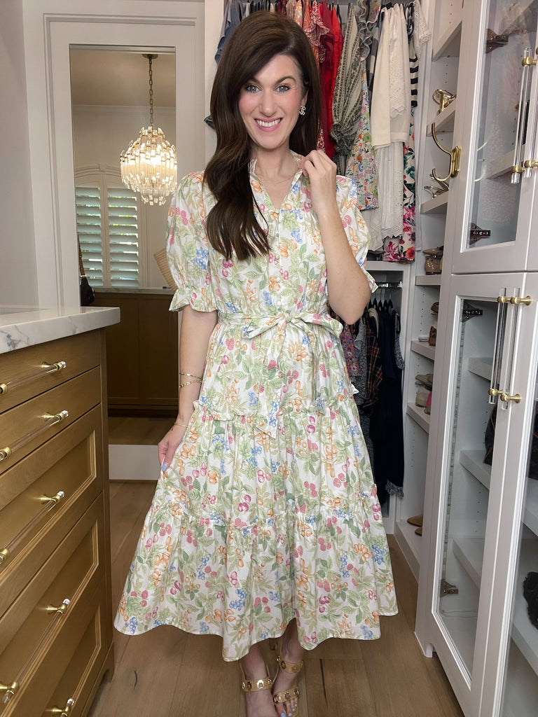 Fate Summer Sweetness Tiered Midi Dress