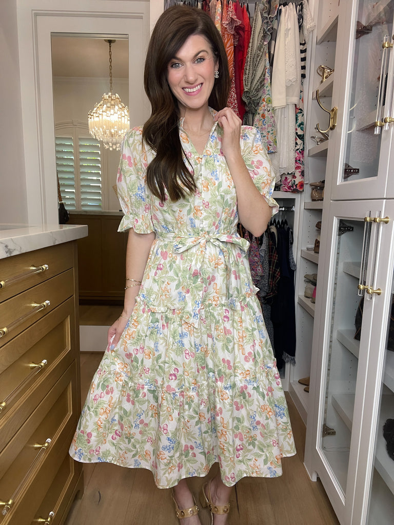 Fate Summer Sweetness Tiered Midi Dress