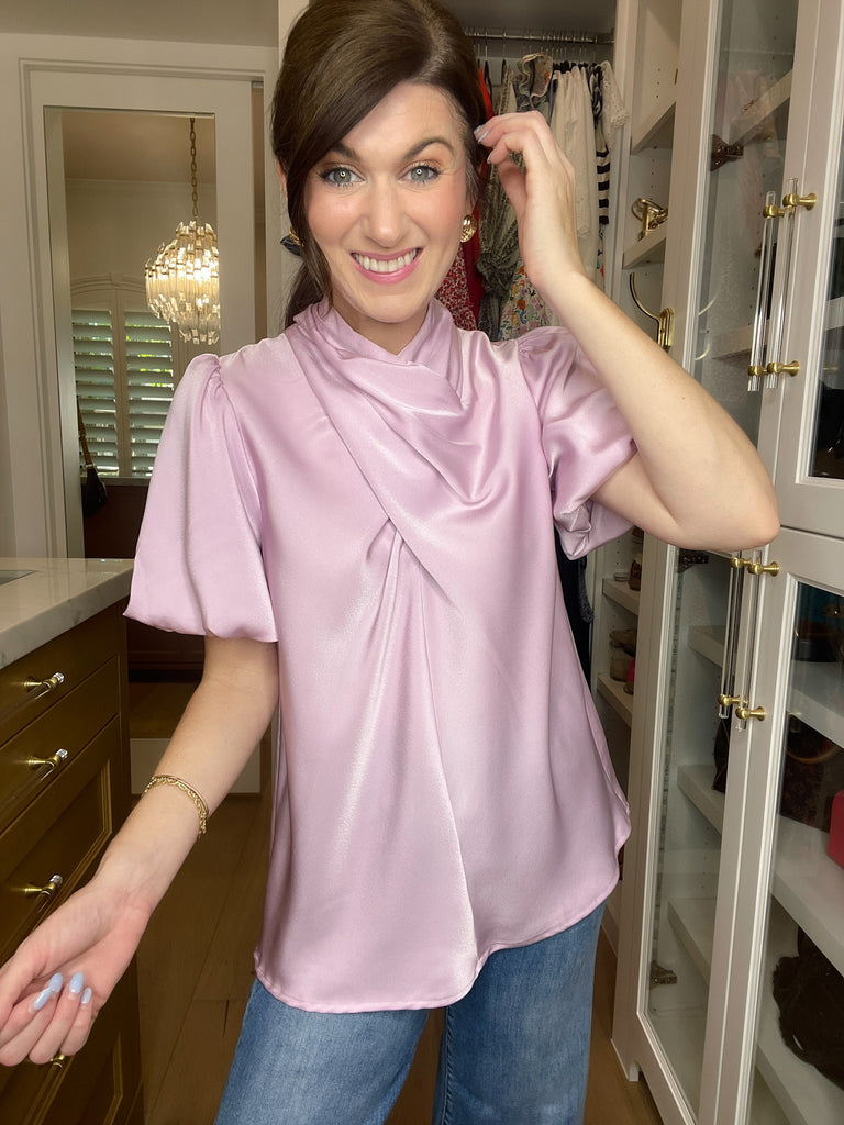 Wrapped Up in You Top in Lavender