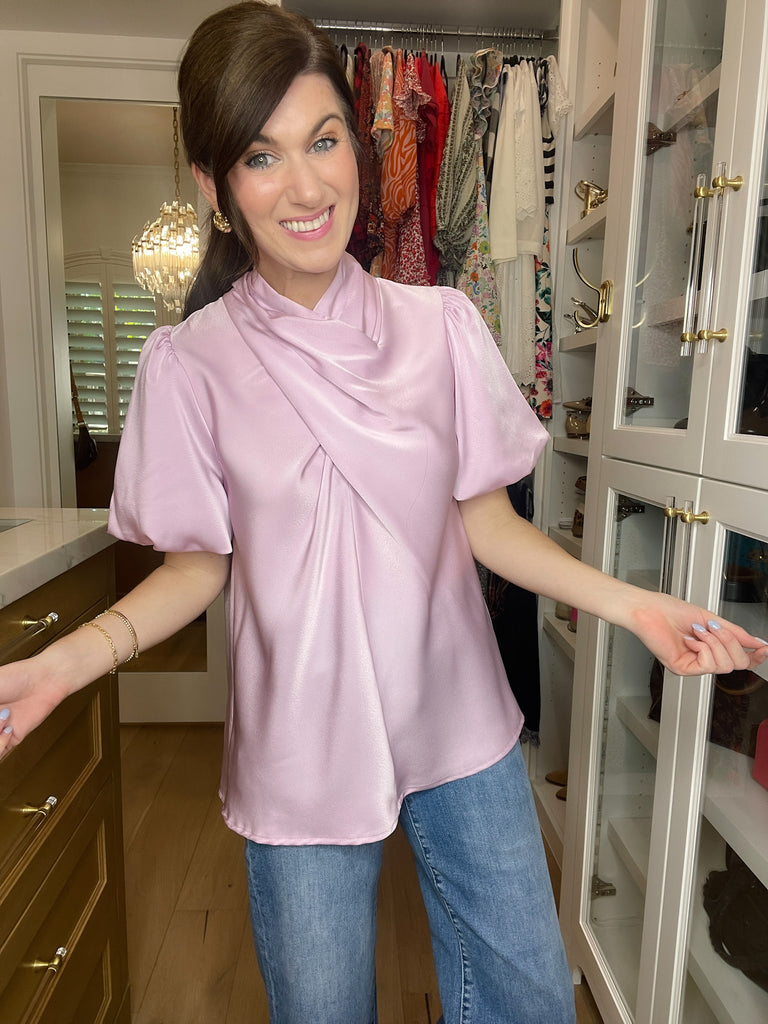 Wrapped Up in You Top in Lavender