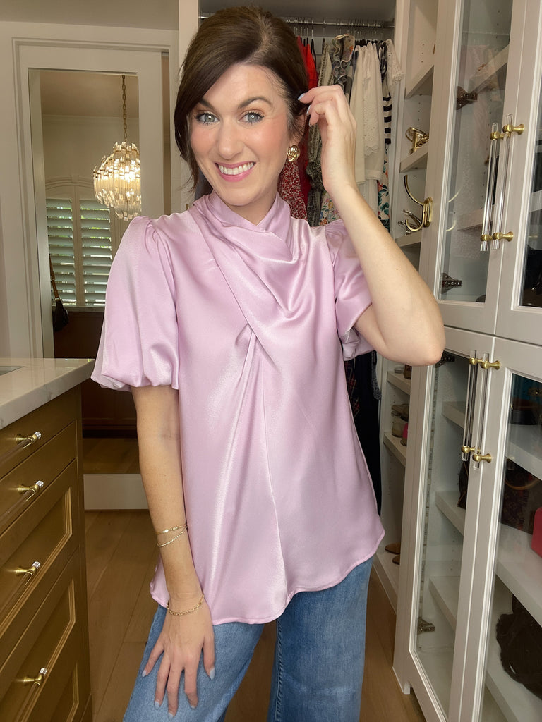 Wrapped Up in You Top in Lavender