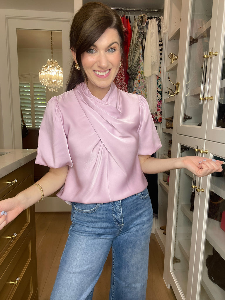 Wrapped Up in You Top in Lavender