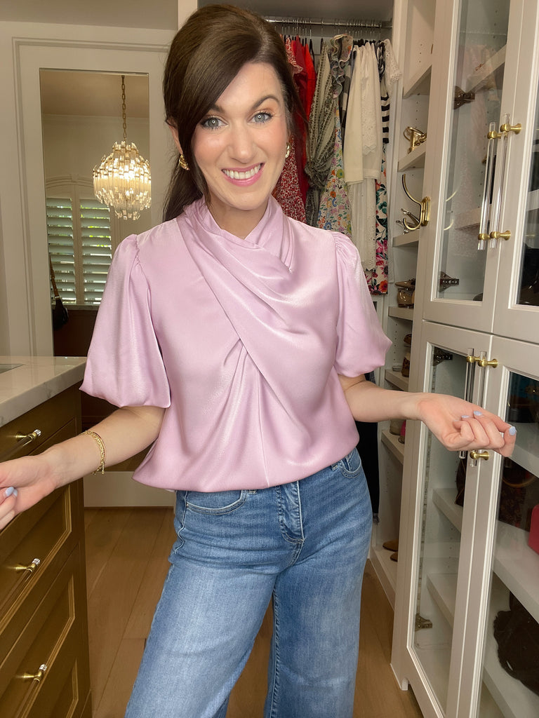 Wrapped Up in You Top in Lavender