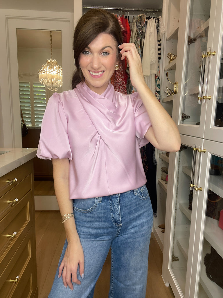 Wrapped Up in You Top in Lavender