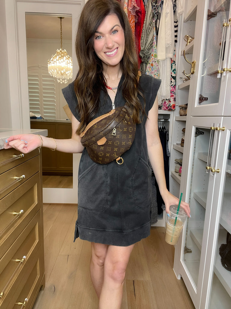 Shift into Gear Dress in Black