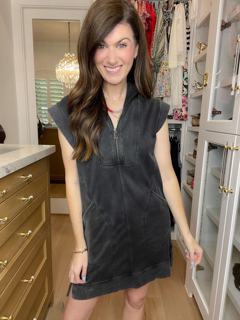 Shift into Gear Dress in Black