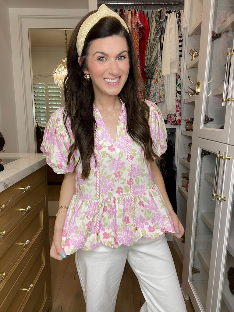 Feeling Butterflies Top in Pink