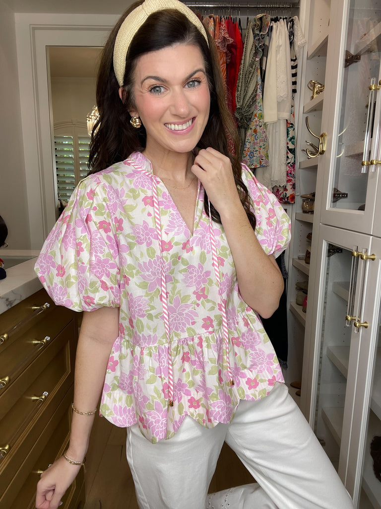 Feeling Butterflies Top in Pink