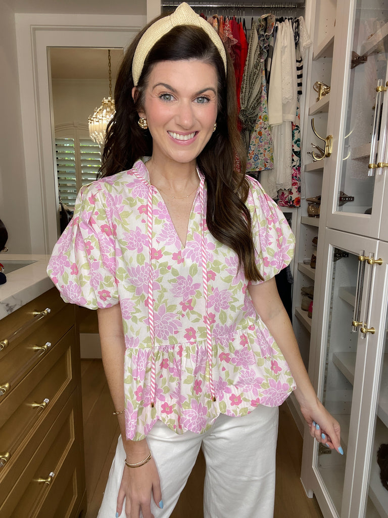 Feeling Butterflies Top in Pink