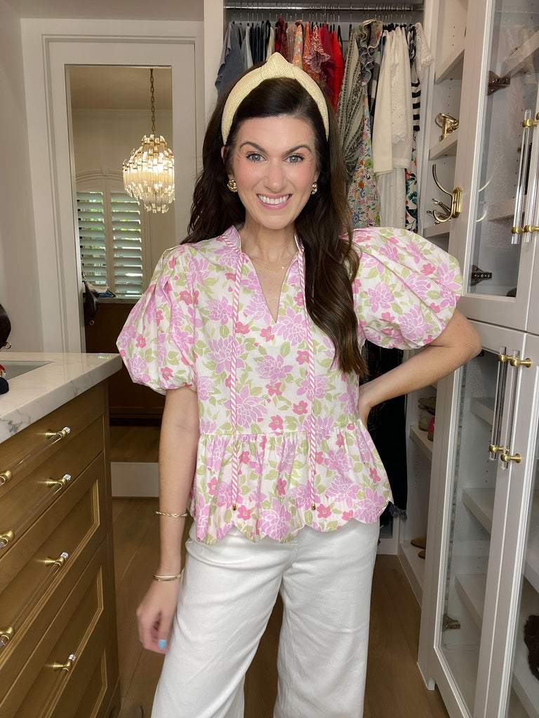 Feeling Butterflies Top in Pink