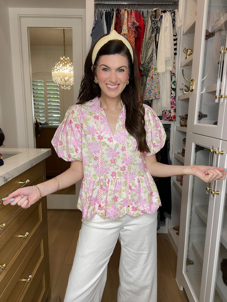 Feeling Butterflies Top in Pink