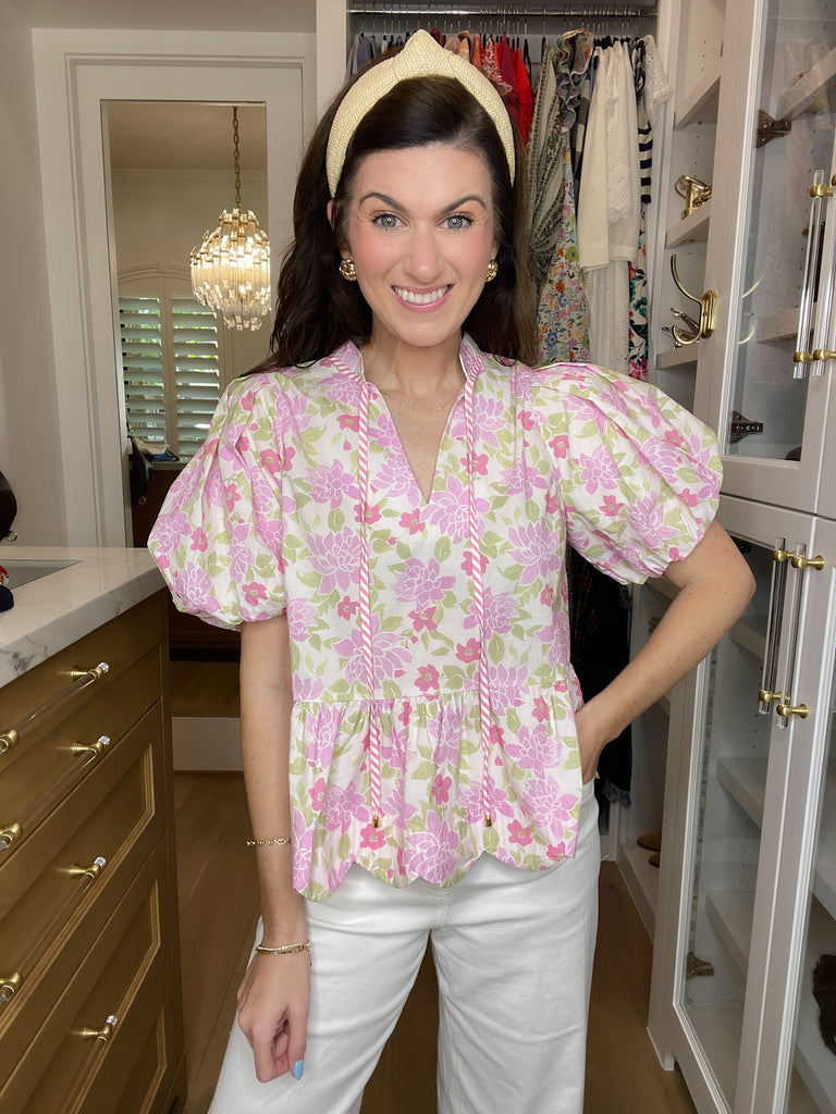 Feeling Butterflies Top in Pink