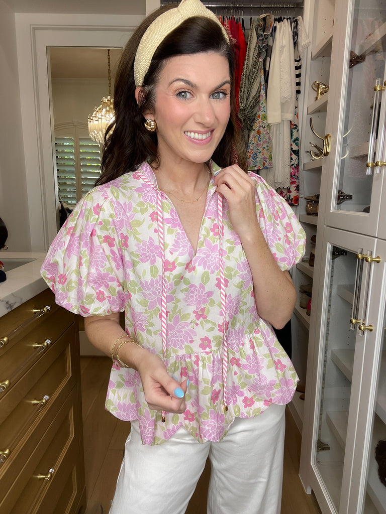 Feeling Butterflies Top in Pink