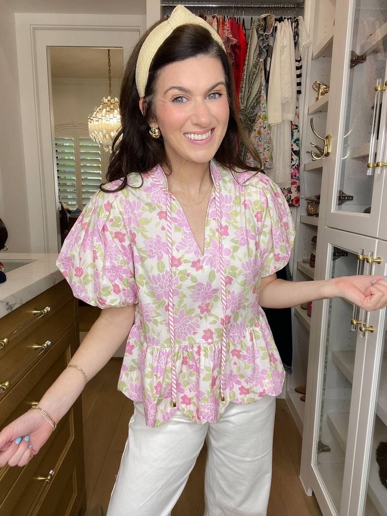 Feeling Butterflies Top in Pink