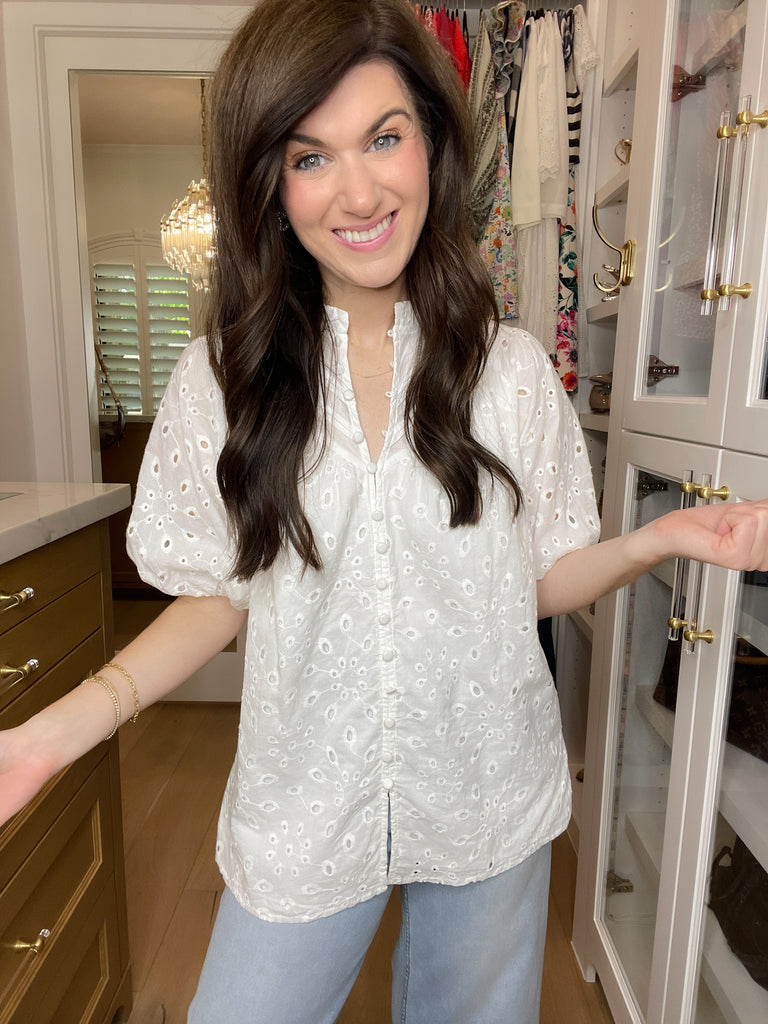 Daylight Darling Eyelet Top